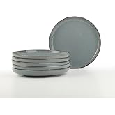 K&uuml;tahya Porcelain Moderna 6 Pieces 19 cm Cake Plate Blue