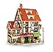 Produktbild JXJ 3D-Holz Puzzle-DIY Miniatur-Architekturmodell Zu Hause Kreativen Schmuck Holzspielzeug Handwerk, Thanksgiving Weihnachts-Geburtstagsgeschenk (Französischer Stil)