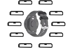 MTHGH 22mm Correa de reloj Loops para Garmin Fenix 7/6/5 /Forerunner 965/955/945/935 Smartwatch Fastener Rings [10 Piezas], silicona suave de reemplazo seguro anillos de sujeción del conector Loop