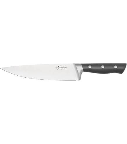 3 Claveles 1533 Coltello Da Cucina Professionale - Acciaio Inossidabile, Lama 20 Cm, Manico POM Nero