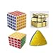 Gold Leaf Master Pyramorphix Puzzle Cube Magic Cube set of 4 pcs RS.1099.00