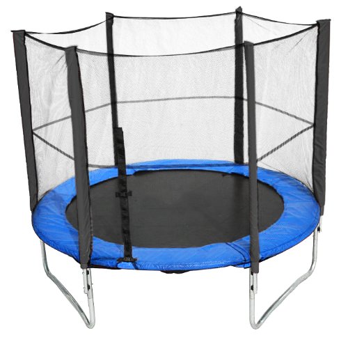Trampolin Sicherheitsnetz 300 – 305 cm Durchmesser , Ersatznetz für Trampoline mit 6 Stangen bzw 3 U-Füssen - 6