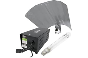 LUMII BLACK 600W METAL MAGNETIC VENTED BALLAST GROW LIGHT KIT 600w LUMii BLACK Magnetic Ballast Grow Flower Light Kit HPS Dual Spectrum Bulb,