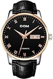 Findtime Herrenuhr mechanische Automatik Silber Edelstahl Schwarz Brown Leder Armbanduhr Kalender Analog Business