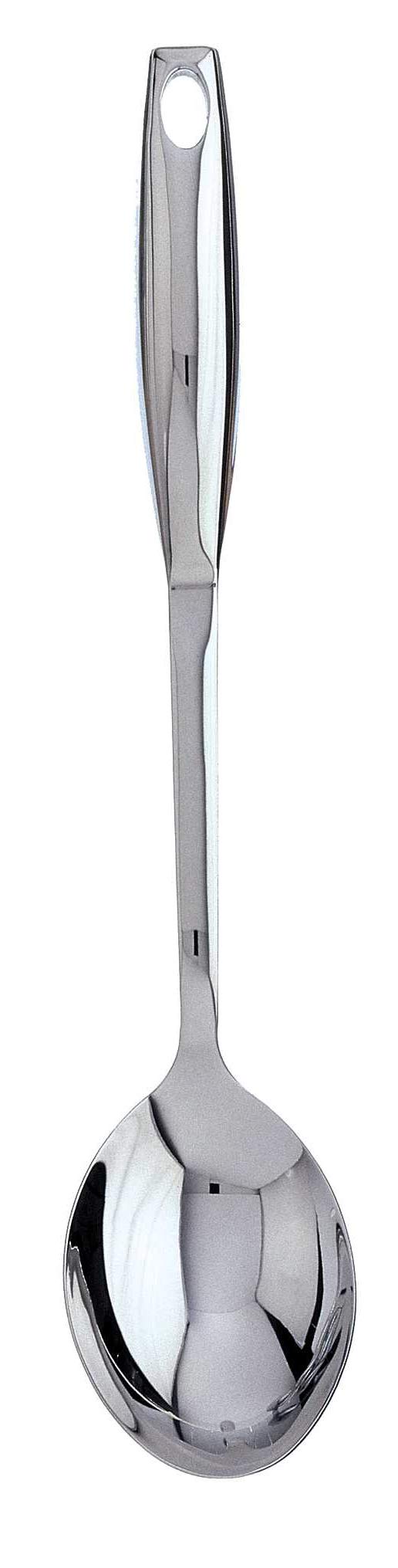 Grunwerg 5500D Bellux Serving Spoon-Hanging Loop 18/10 Stainless Steel High Polish Kitchen Utensils Hollow Handles