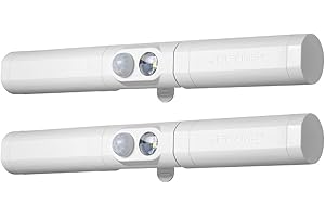 MR BEAMS Mr. Beams MB970-WHT-02-01 Security MB970 Wireless Battery-Powered Indoor-Outdoor LED Slim Safety Light, White, 2 Pack