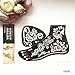 HENNA TATTOO STENCILS for FEET No. 408 - 2 Large Sheet Indian Mehndi Stencills, one for each foot , single use - suitable for Henna Tattoo Glitter Tattoo and Airbrush Tattoo S409