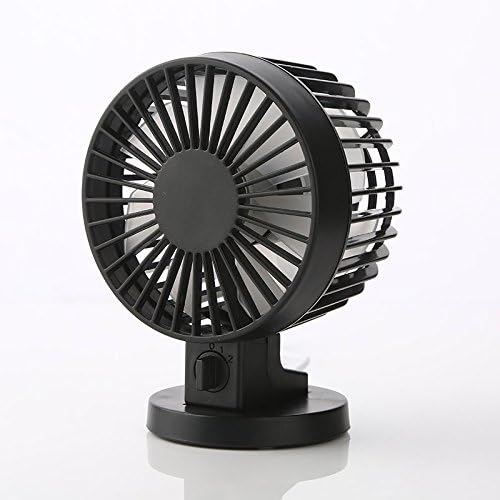 KiKi Monkey Desk Cooling Fan Handheld Personal Small Portable Battery Powered Operated Fans with Umbrella Hanging and Metal Clip for Cup USB Mini Desktop Power PC Laptop Fan Desk Table (Blue) (Black)