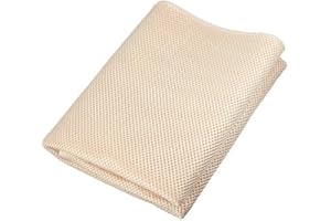 ANCLLO Siatka głośnika tkanina do grilla (bez taśmy trzcinowej) tkanina stereo pyłoszczelna tkanina audio 50 cm x 140 cm beżowy