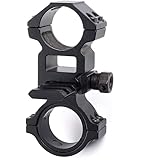 Weltool PM23 flashlight mount 1-inch / 30mm Riflescope Rings Barrel Clamp Mount with Picatinny Rail for Magnifiers, IR Flashl
