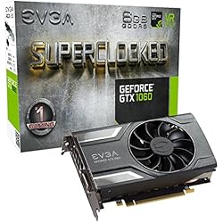 EVGA GeForce GTX 1060 SC GAMING, ACX 2.0 (ventilador individual), 6 GB GDDR5, soporte DX12 OSD (PXOC), Tarjeta Grafica 06G-P4-6163-KR