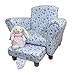 Kids/Childrens/Toddler Flower Fabric Chair Armchair with Footstool