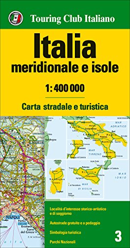 Italia meridionale e isole 1:400.000. Carta stradale e turistica libro