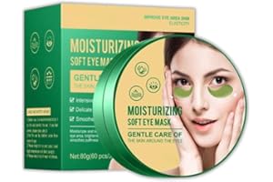 MONTEGONI 60 cuscinetti per occhi idrogel con acido ialuronico e 10 vitamine – Maschera idratante anti-invecchiamento contro rughe, occhiaie e borse lacrimali – Toppe rinfrescanti per occhi stanchi