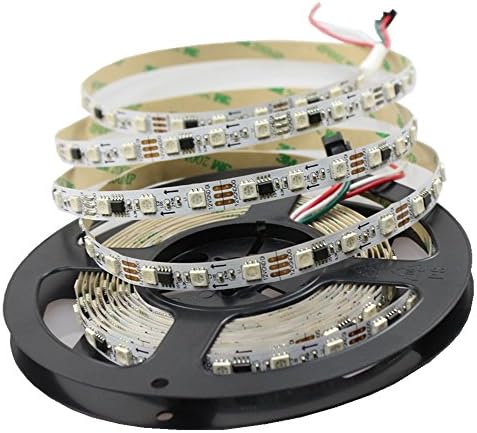 GreenICE LED 300LED WS2811 LED Strip Lights 5050SMD RGB Addressable Non-Waterproof(White PCB)