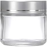 50 ml Boş Şeffaf Cam Seyahat Krem ve Organizer Kavanozu Kozmetik Şişesi