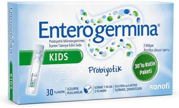 Enterogermina Kids 30 Flakon 2 Milyar Bacillus Clausii Sporu İçeren Probiyotik