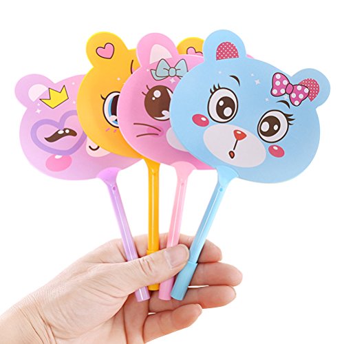 Preisvergleich Produktbild Oudan Set von 4 Kugelschreiber blau Wiederaufladbare Design pen Bereich kitten Durchschnitt Gelegentliche Farbe (Farbe : Wie gezeigt, Größe : Einheitsgröße)