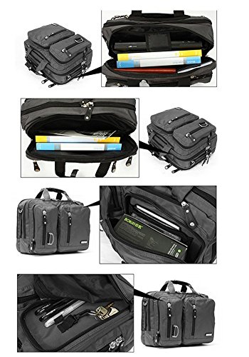 FreeBiz 15-Zoll-Laptop-Tasche Multifunktions -Laptop-Aktenkoffer -Rucksack mit Tragegriff und Schultergurt Passend bis zu 15 6 Zoll Gaming Laptops f  