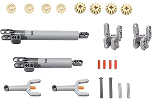 UpGLeuch Juego de piezas de repuesto para bomba hidráulica para major tecnología major, bomba neumática, bloques de sujeción, piezas de bomba de aire técnica, engranajes y ejes, juego de 22 unidades
