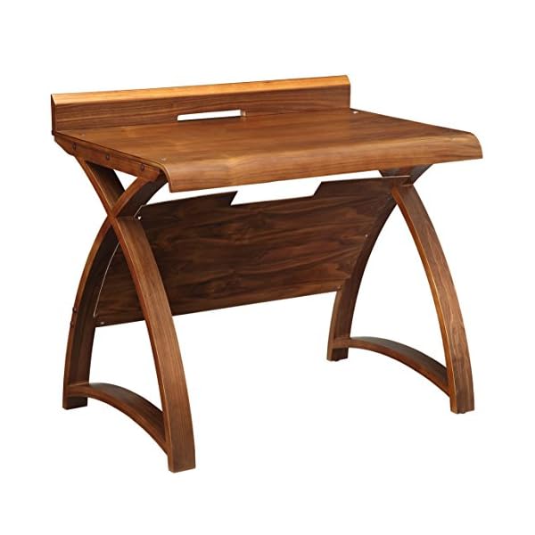 Jual PC603 Real Wood Walnut Veneer 900mm Computer Table - Image 7