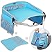 Produktbild Kinder Knietablett Reisetisch EocuSun Play Tray Spiel und Esstisch Spieltisch Autositz Tisch für Reisen, Buggys, Kinderwagen, Auto, kfz, Flugzeug, Bahn, Cafe , Blau