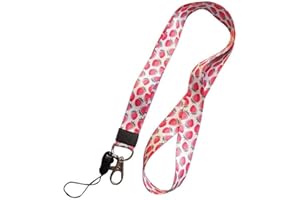 WLOT Courroie de Cou de Lanière, l'impression Recto-verso en Couleur et Idéale Pour Les Clés de Badge D'identification Mobiles Mp3 USB Holder(style 6)