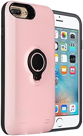 iPhone 7 Plus / 6S Plus / 6 Plus Battery Case - Feeleye 7200mAh Magnetic Ultra Thin Extended Battery Portable Backup Power Bank (5.5 Inch) - Pink