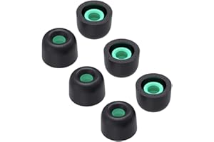 TENNMAK Zapamiętujące wkładki douszne z pianki memory do Sony WF-1000XM4 wymienne końcówki do słuchawek dousznych i WF WI XBA Series WF-SP900 WF-XB700 WI-1000X, dopasowane etui ładujące... (środkowe 6 szt.)