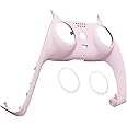eXtremeRate Sakura Pink Decorative Trim Shell for DualSense 5 Controller, Soft Touch DIY Replacement Clip Shell for PS5 Controller, Custom Plates Cover for PlayStation 5 Controller w/Accent Rings