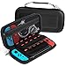 Produktbild Fosmon Robuste Nintendo Switch Tasche, Schutzhülle, Transporttasche, Hartschale, Aufbewahrungsetui, Case, Cover für Nintendo Switch Konsole integriert mit Spielkarten-Täschen, Leicht - Schwarz
