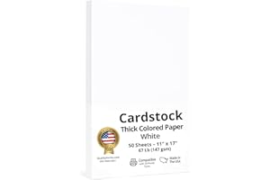 NEXT DAY LABELS 67 Lb. Cover Card Stock, 11" x 17" Ledger Size, 50 Sheets Per Pack (White)