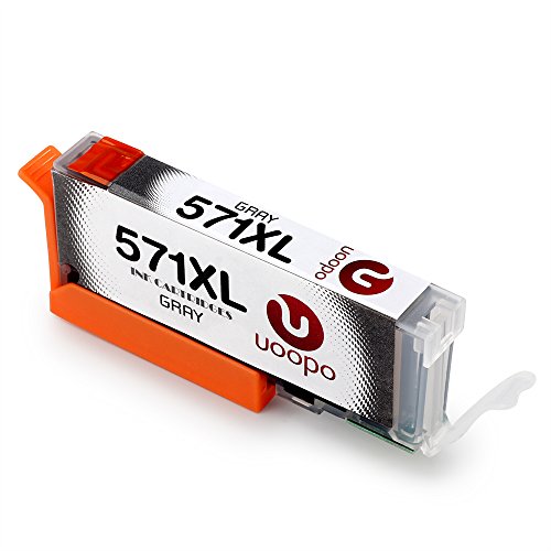 Uoopo 6 Farbe (Einschließlich Grau) Ersatz für Canon PGI-570XL CLI-571XL Druckerpatronen mit Hoher Reichweite, Multipack Patronen Kompatibel mit Canon PIXMA MG7750 MG7751 MG7752 MG7753 MG7700 TS8050 TS8053 TS8052 TS8051 TS9055 TS9050 - 8