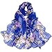 Price comparison product image BaZhaHei Women Peach Blossom Printing Long Soft Wrap Scarf Ladies Shawl Scarves Elegant Scarf Women Winter Chiffon Scarves & Shawls