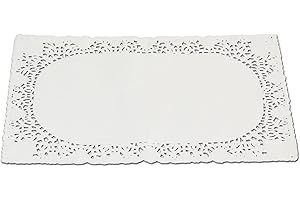 Guardini, Set di 5 pizzi sottotorta 20x30 cm, Monouso, Carta, Bianco, Made in Italy, Linea Easy Bake