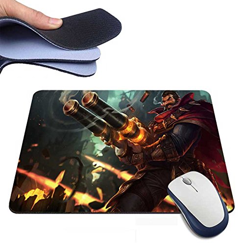 LOL Graves Custom Design Mousepad Mauspad Größe 180 mm * 220 mm * 2 mm