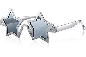 Photect Sternförmige Brille Pentagramm Sternenbrille Kostüm Sternform Brille Neuheit Karneval Stern Partybrille für Erwachsene Fotokabinen Requisiten