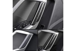 HIGH FLYING per Q3 F3 2019 2020 2021 Interni Cornici dei Maniglia Plastica ABS 4 Pezzi (Colore Fibra di Carbonio)