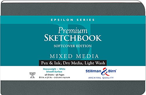Epsilon Softcover Sketchbook 8.5X5.5 Ls by Stillman & Birn
