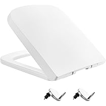 Square Toilet Seat, Soft Close Toilet Seat With Quick Release For Easy