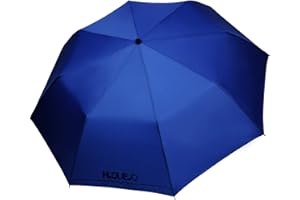 H.DUE.O HIGH-TECH Ombrello Pieghevole Antivento Robusto, Apri-Chiudi Automatico. Ombrello Tascabile Rapida Asciugatura Con Custodia Antigoccia [ARACARI]