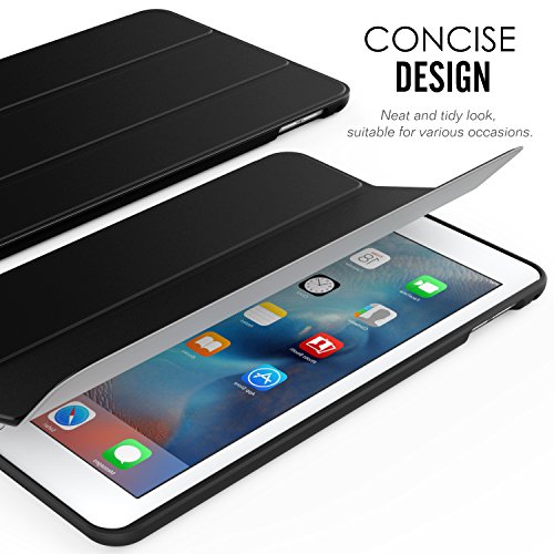 MoKo Hülle für iPad Mini 4 – Ultra Slim Lightweight Schutzhülle Smart Cover mit Auto Schlaf / Wach Funktion und Standfunktion für Apple iPad Mini 4 7.9 Zoll IOS 2015 Genaration Tablet, Schwarz - 5