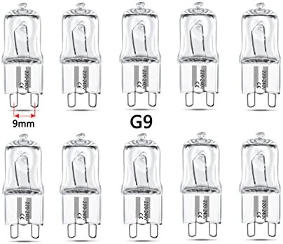qobobo® 10 x G9 Halogen Light Bulb Capsule Lamp, 75Watt, Warm White, 220-240V