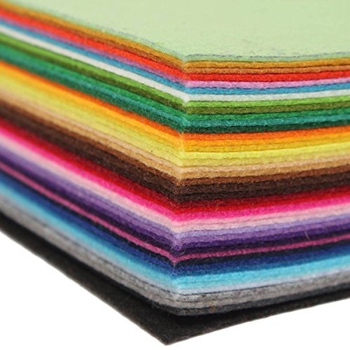 westeng Mix 42 Farben Polyester Filz Stoff Tabelle Patchwork für Nähen DIY Craft Arbeiten 20 * 30 CM 1 mm dick - 5