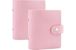 RUIBYTREE Mini álbum de fotos con 52 bolsillos para cámaras instantáneas Fujifilm Instax Mini 12/11/9/40/99/90/8/7 Evo y Polaroid Snap/Z2300/SocialMatic, compatible con fotos de 86x54 mm (1, Rosa)