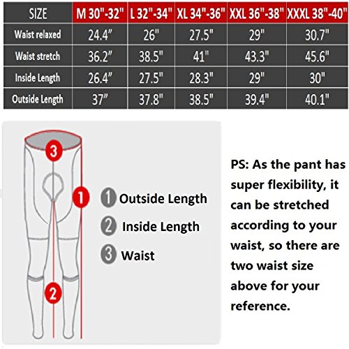 ALLY Fahrradhose radlerhose radhose Kurz mit Quick-Dry-Funktion / 3D COOLMAX Seat / Reflectors Lange Hosen - 6