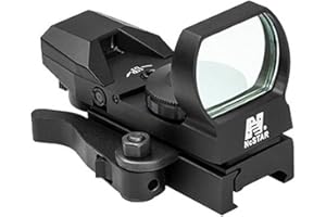 NCSTAR NC Star Blue Reflex Sight/4 Reticles/QR Mount, Black