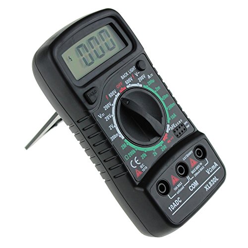 Gazechimp Digital LCD Multimeter 200V / 600V Voltmeter Amperemeter Ohmmeter Tester DC / AC-Spannung Schwarz - 3