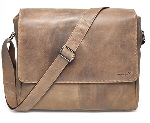 Packenger Vethorn Messenger Bag Umhängetasche oder Notebooktasche mit Notebook-Fach bis 15“ in verschiedenen Farben