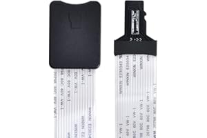 xiwai Kit de tarjeta de memoria Micro-SD TF macho a TF hembra, extensión de cable plano suave FPC 25 cm